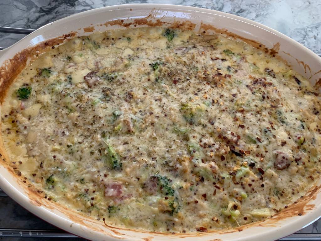 Cream Pork and Quinoa Casserole