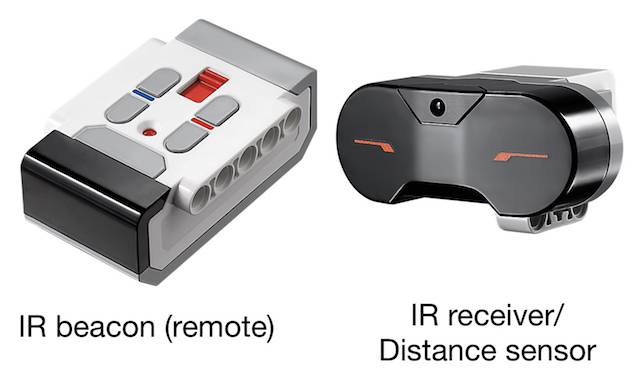 EV3 IR beacon and sensor